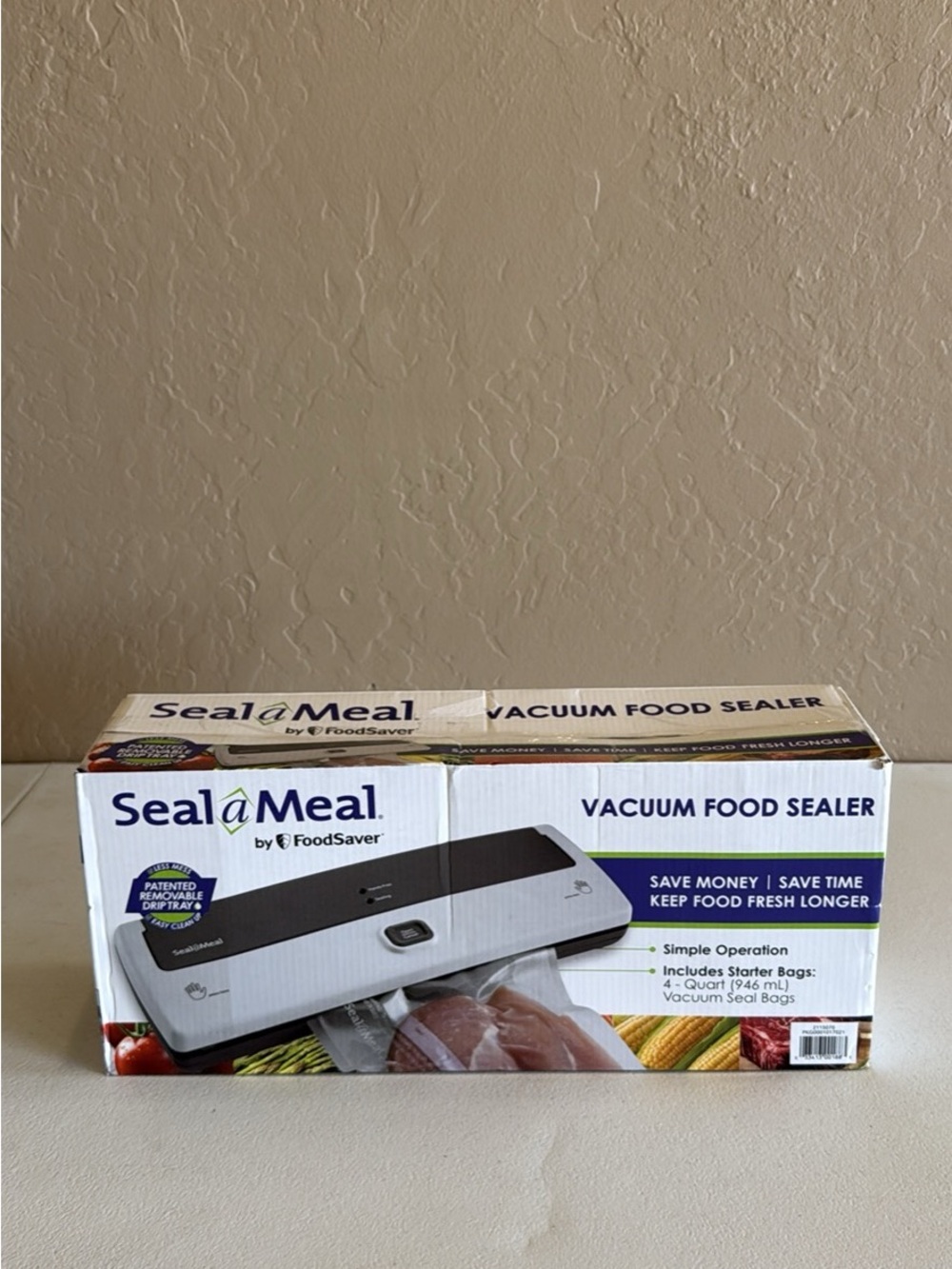 Seal a Meal Vacuum Food Sealer in White and Black - Efficient Home Food Storage